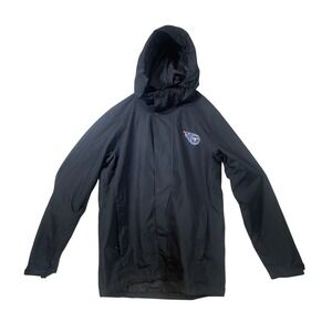 Tennessee Titans Port Authority Rain Jacket Hooded Black Mens‎ Medium